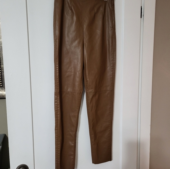 Zara faux leather pants Size Medium (28) - Picture 3 of 5